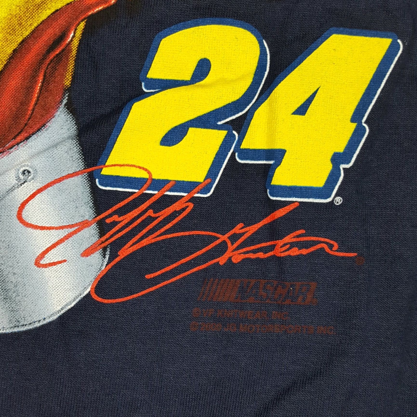 Chase Authentics VINTAGE Chase Authentics NASCAR Racing T-Shirt Men XL DuPont Jeff Gordon Navy Blue Graphic Print Crew Neck Short Sleeve NOS 90s Retro Racing Car Size US XL / EU 56 / 4 - 6 Thumbnail