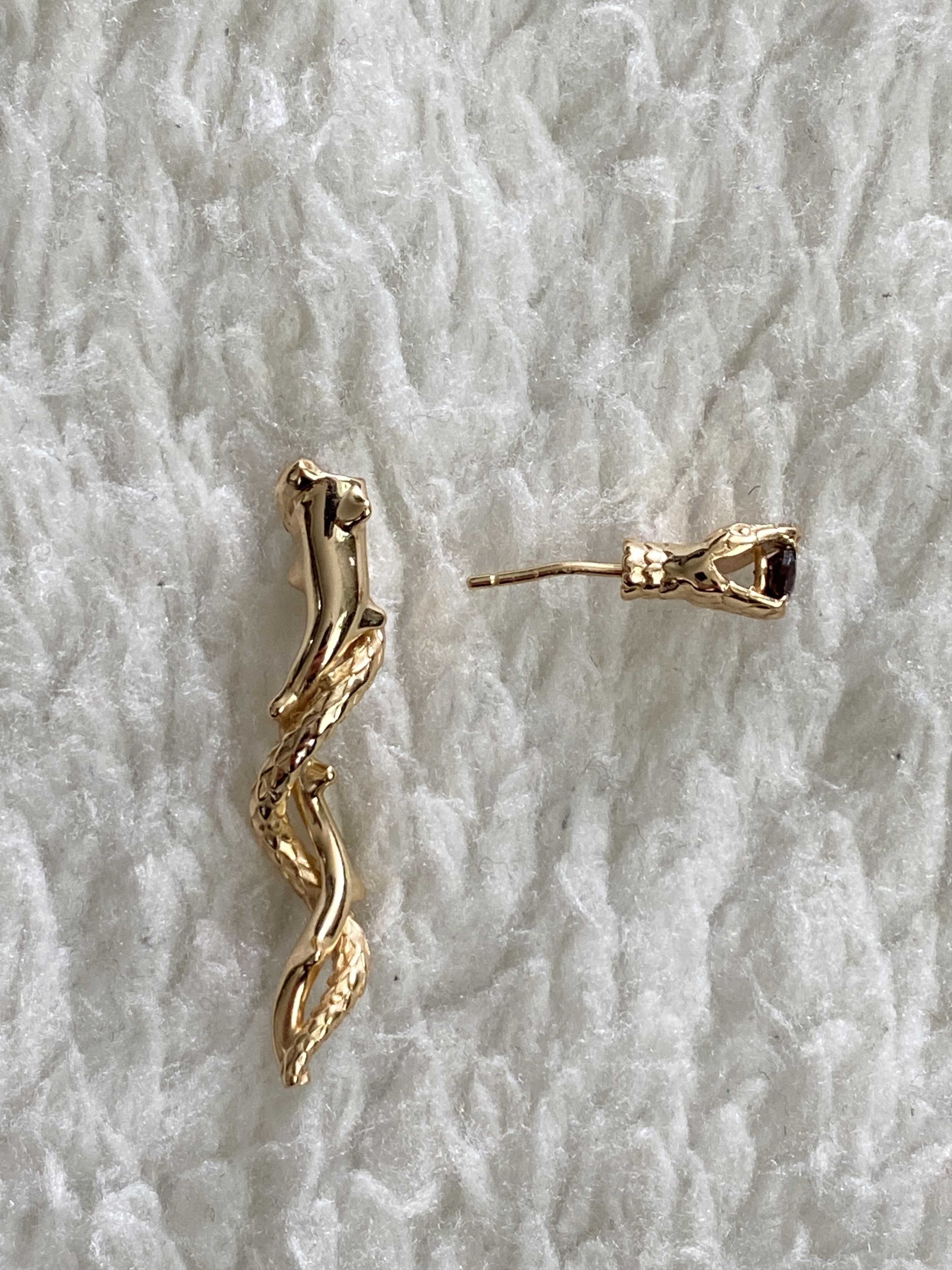 Other Snake & Thorns Single Earring – 18K Gold-Plated Size ONE SIZE - 8 Thumbnail
