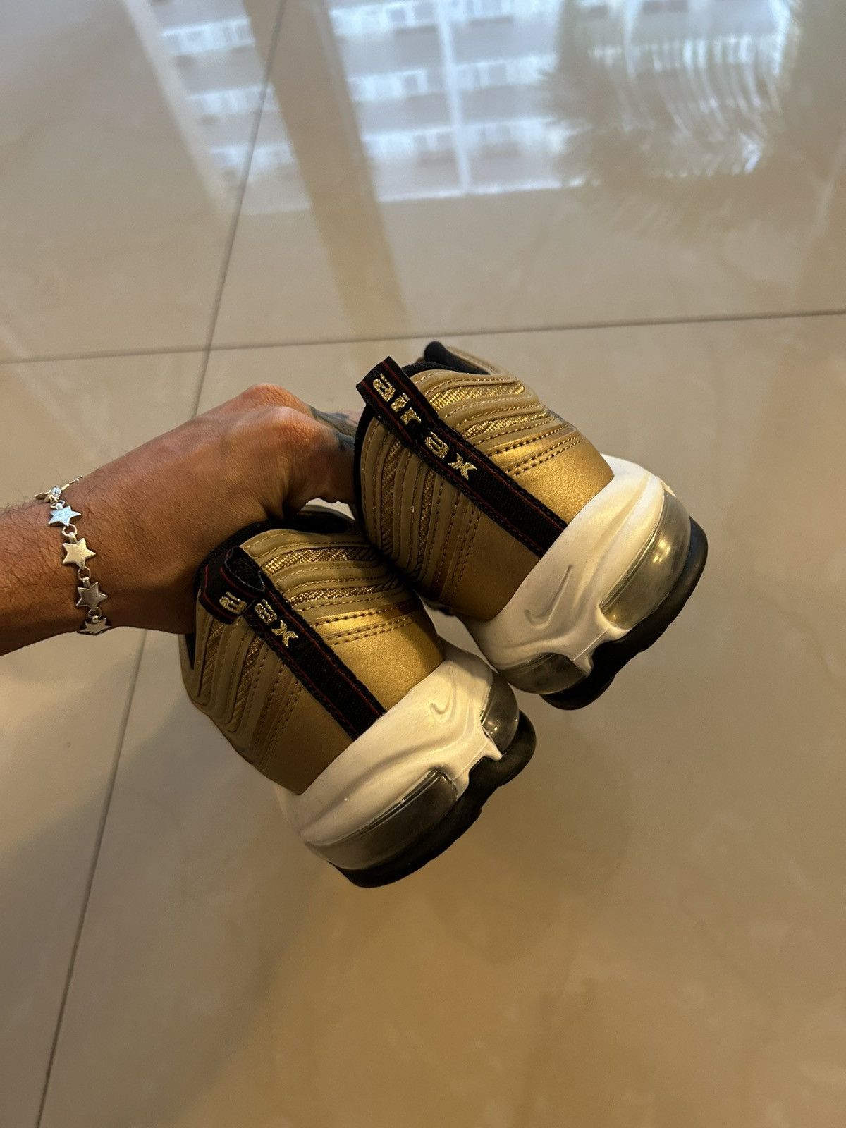 Nike Nike Air Max 97 Metallic Gold Size US 13 / EU 46 - 4 Thumbnail