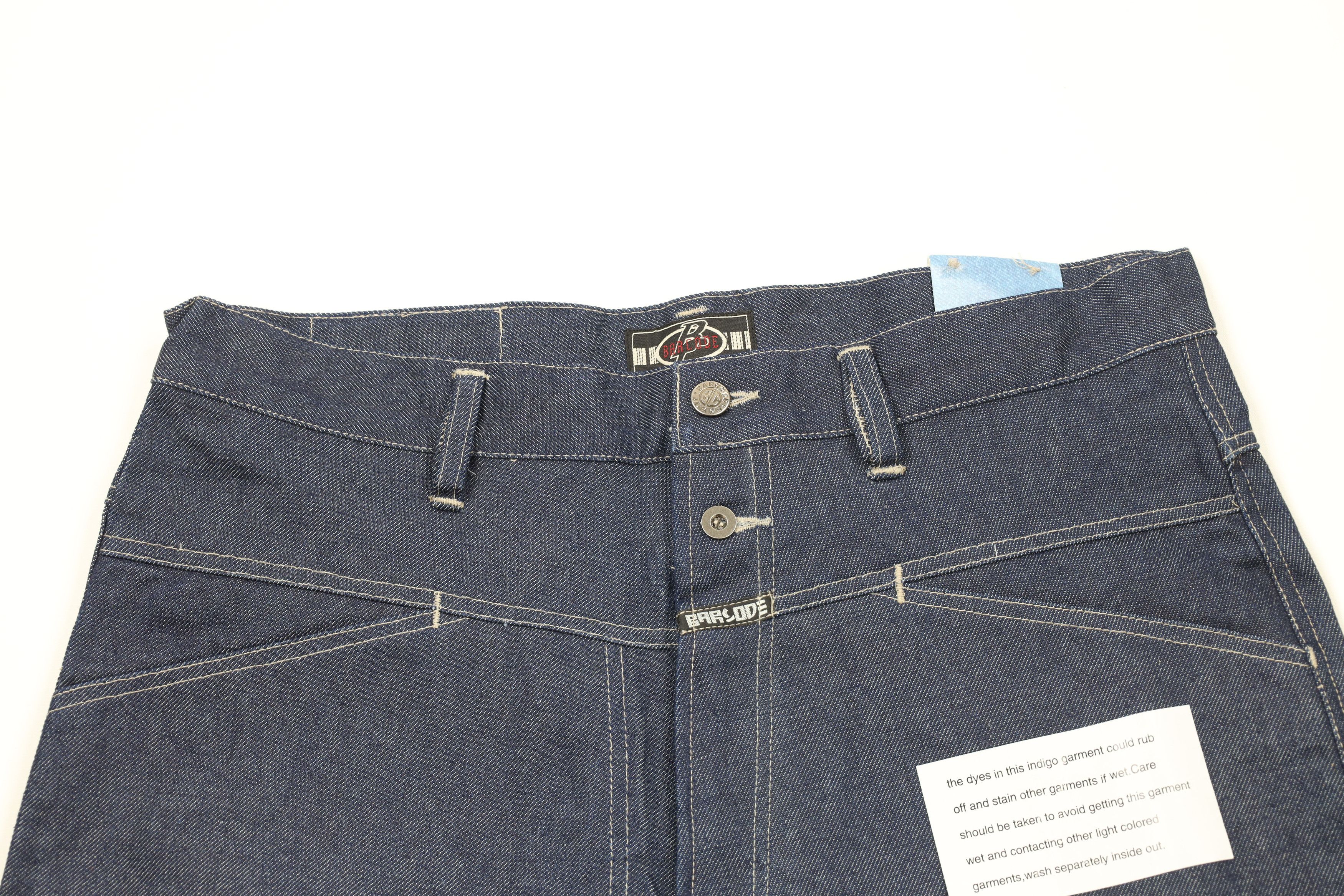Vintage Deadstock Vintage 90s Y2K Streetwear Denim Cargo Shorts Blue Size US 36 / EU 52 - 2 Thumbnail