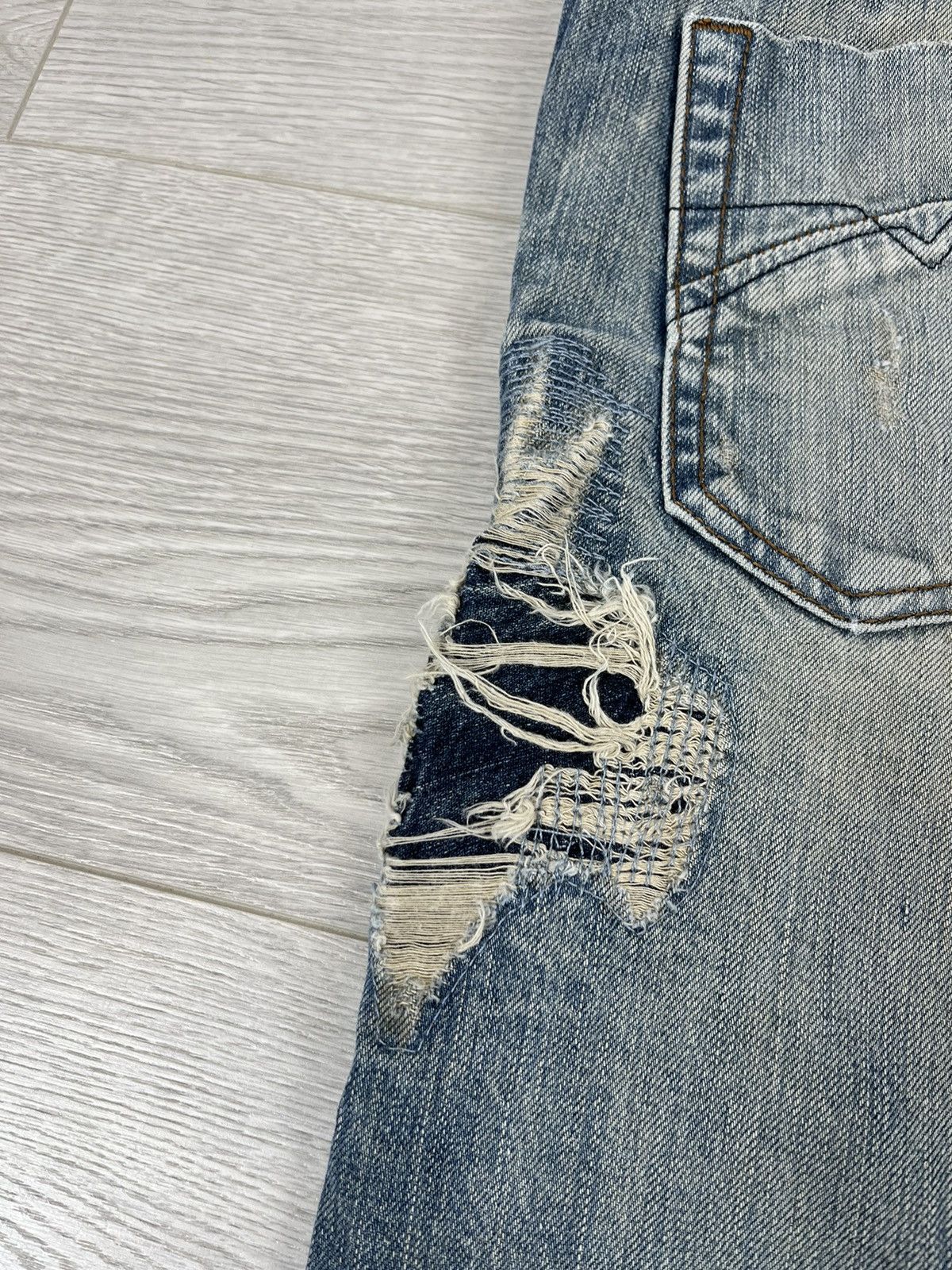 Diesel Diesel Italy Iakob Distressed Washed Denim Pants Jeans Size US 31 - 17 Thumbnail