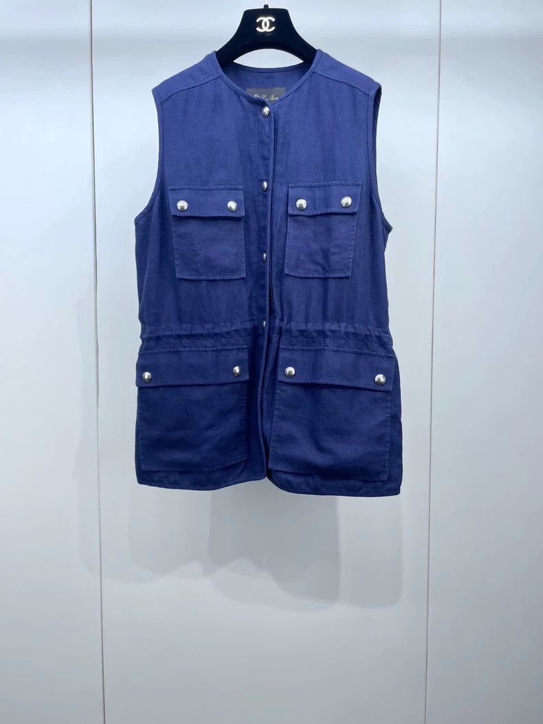 Loro Piana Loro piana High-end workwear drawstring vest 2506-Nextarrow Size US S / EU 44-46 / 1 - 1 Thumbnail
