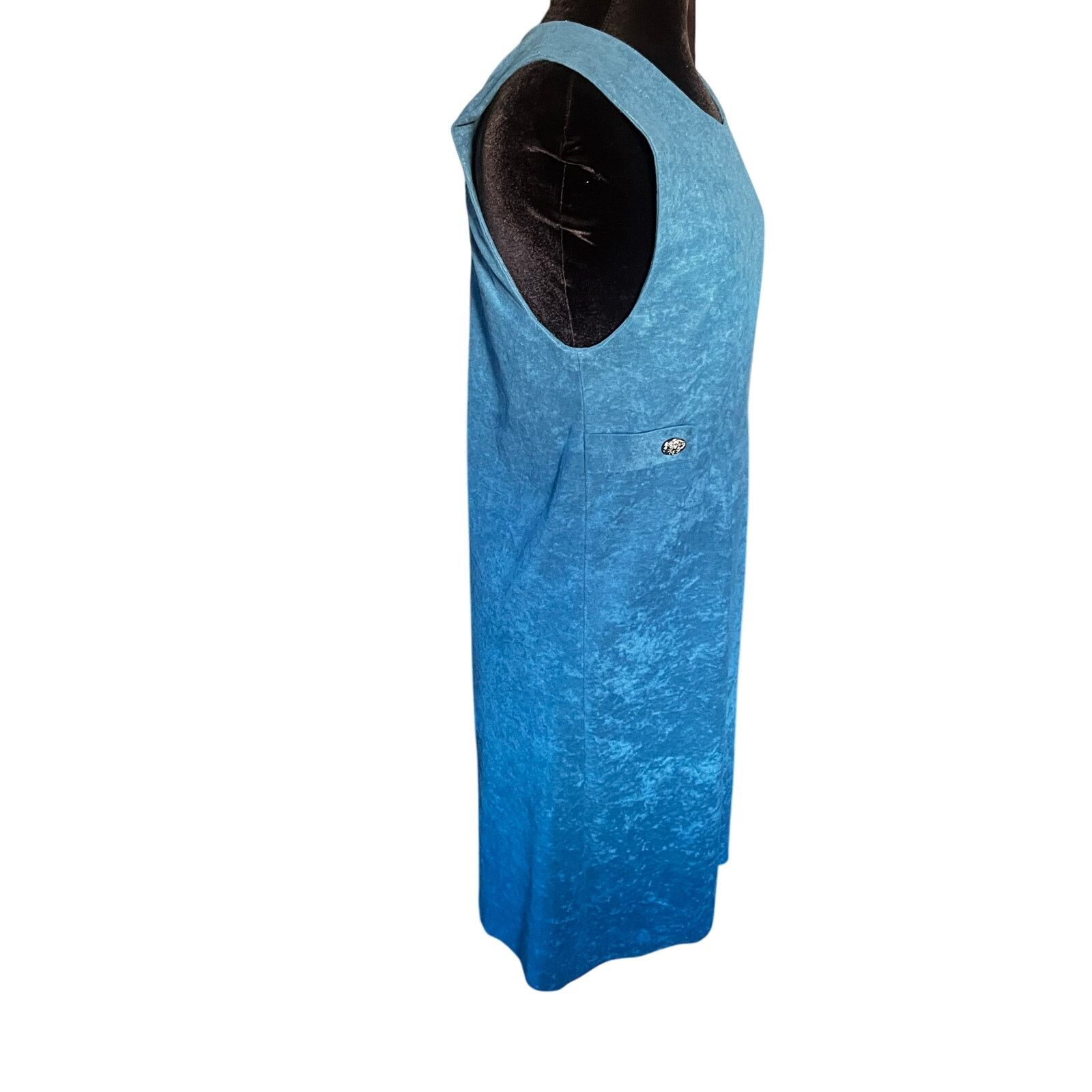 Vintage Vintage 60s Blue Handmade Jumper Pinafore Dress Small Medium Size M / US 6-8 / IT 42-44 - 3 Thumbnail