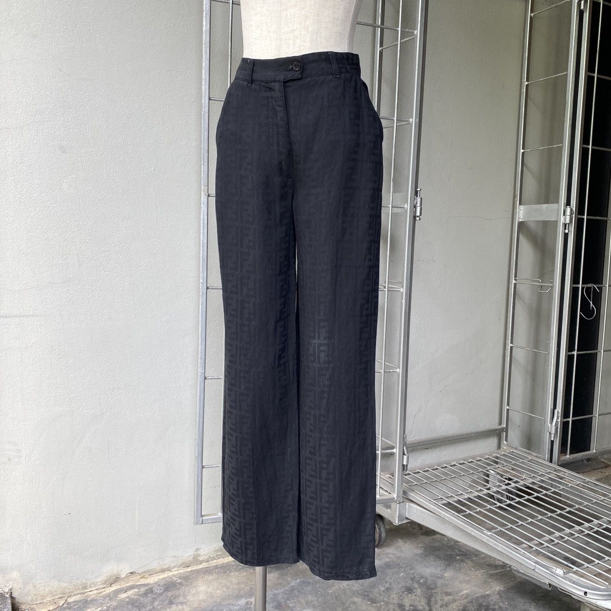 Fendi FENDI Black Monogram Pattern Pants Size 28" / US 6 / IT 42 - 9 Thumbnail
