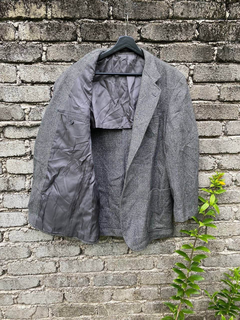 Vintage Vintage 80s Melbo Century Herringbone Blazer Size US M / EU 48-50 / 2 - 9 Thumbnail