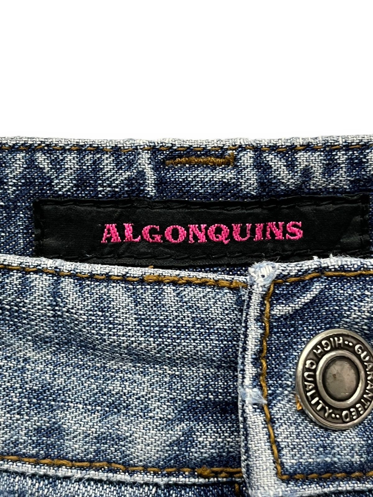 Other ALGONQUINS Distressed 3 Stripes Skinny Ultra Flare Low Rise Size 28" / US 6 / IT 42 - 11 Thumbnail