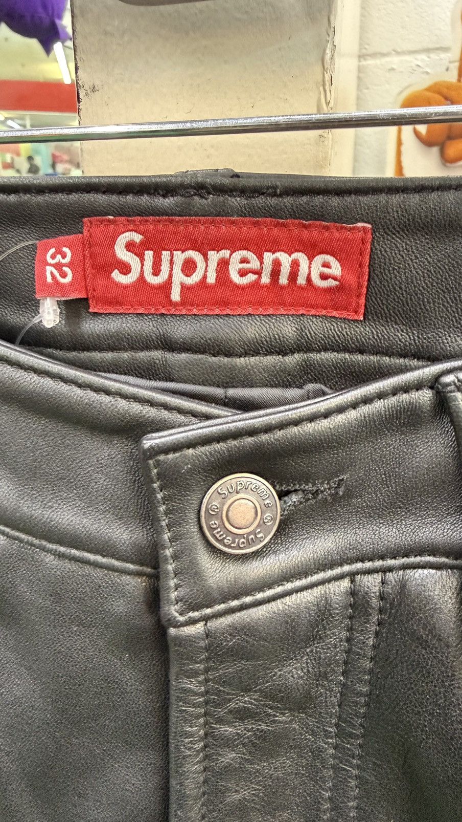 Supreme Supreme leather double knee painter shorts Size US 32 / EU 48 - 2 Thumbnail