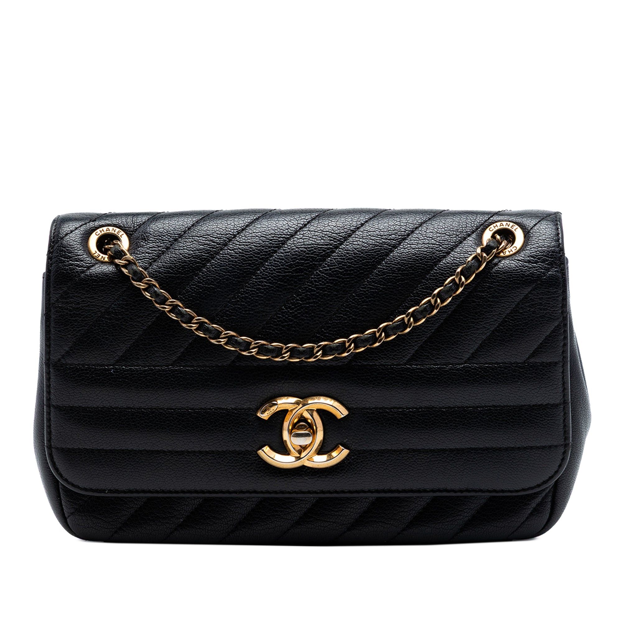 Chanel Small CC Diagonal Quilted Goatskin Flap Size ONE SIZE - 1 Thumbnail