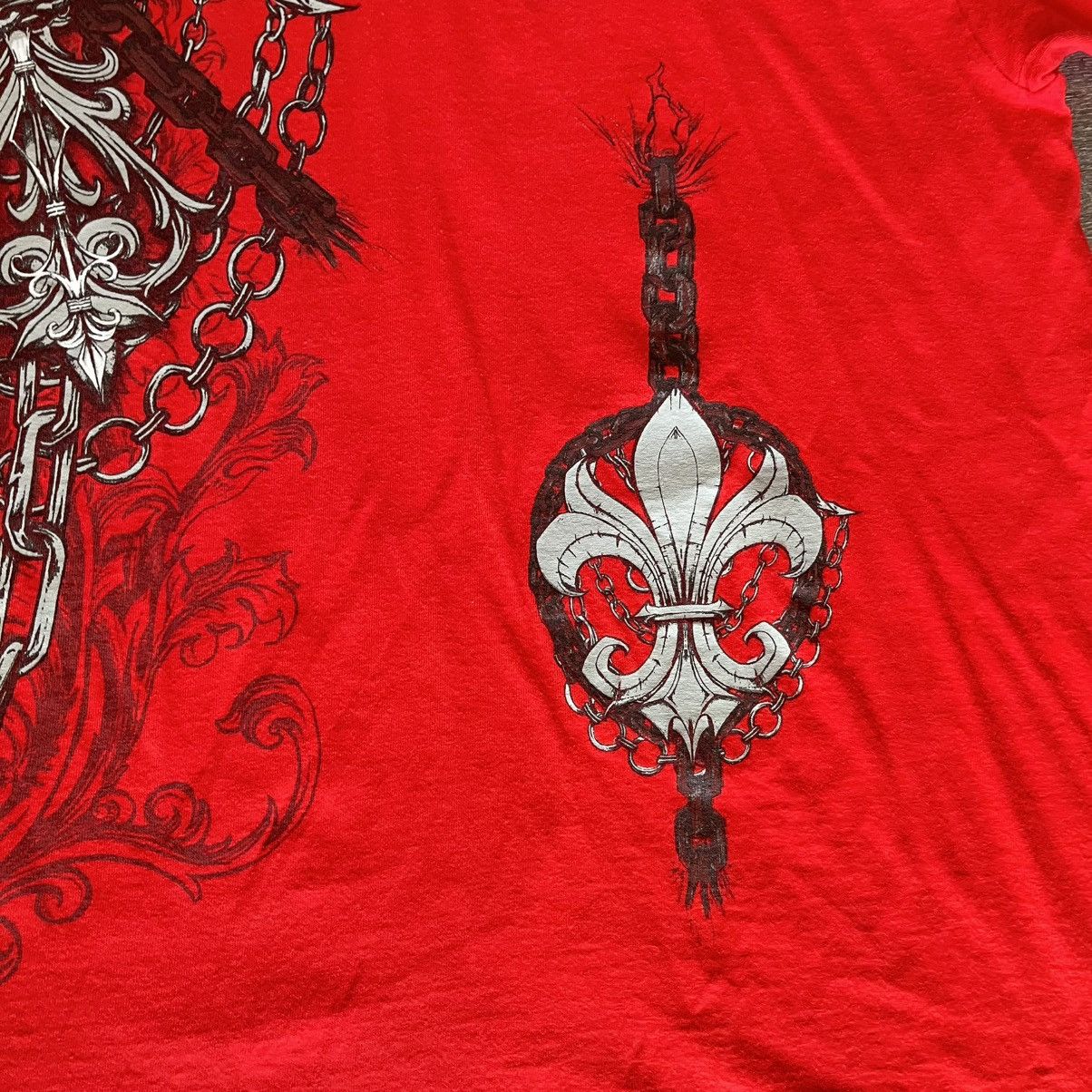Affliction Vintage 2000s Hybrid Affliction Style Wings Skulls Tee Shirt Size US XXL / EU 58 / 5 - 3 Thumbnail