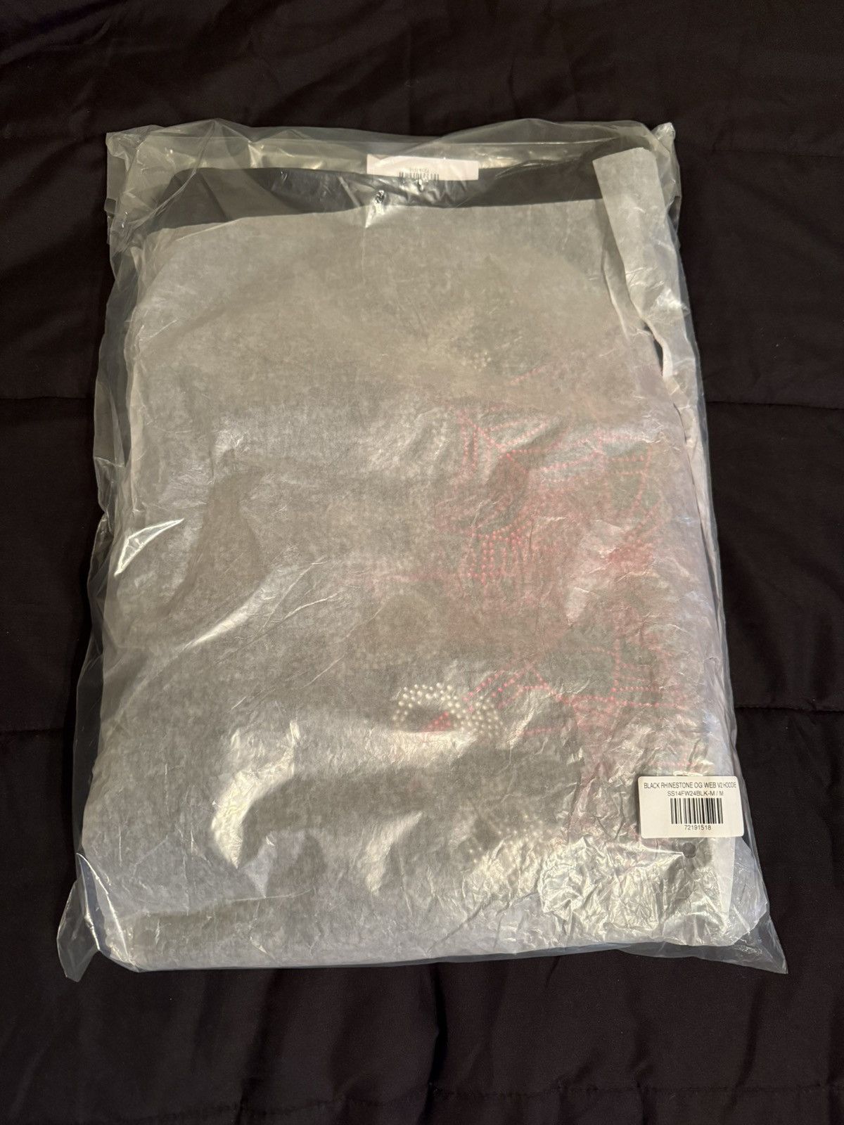 Sp5der × Young Thug Sp5der Rhinestone OG Web V2 Hoodie Size US M / EU 48-50 / 2 - 2 Thumbnail
