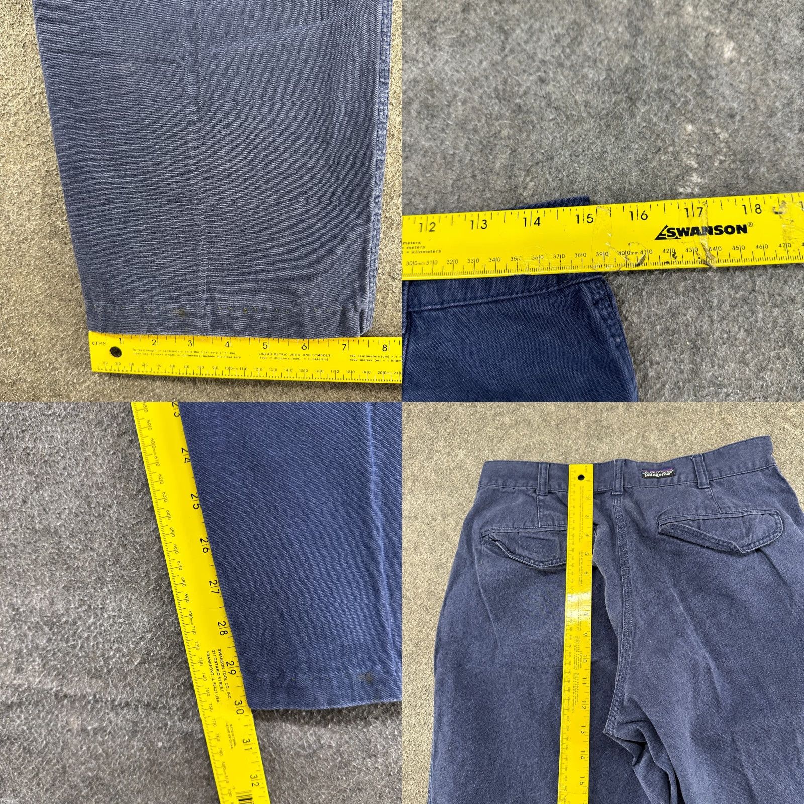 Patagonia VINTAGE Patagonia Pants Men 30x30 Blue Navy Dark Wash Denim Jeans 90s Patag onia 5-Pocket Mens Size US 30 / EU 46 - 9 Thumbnail
