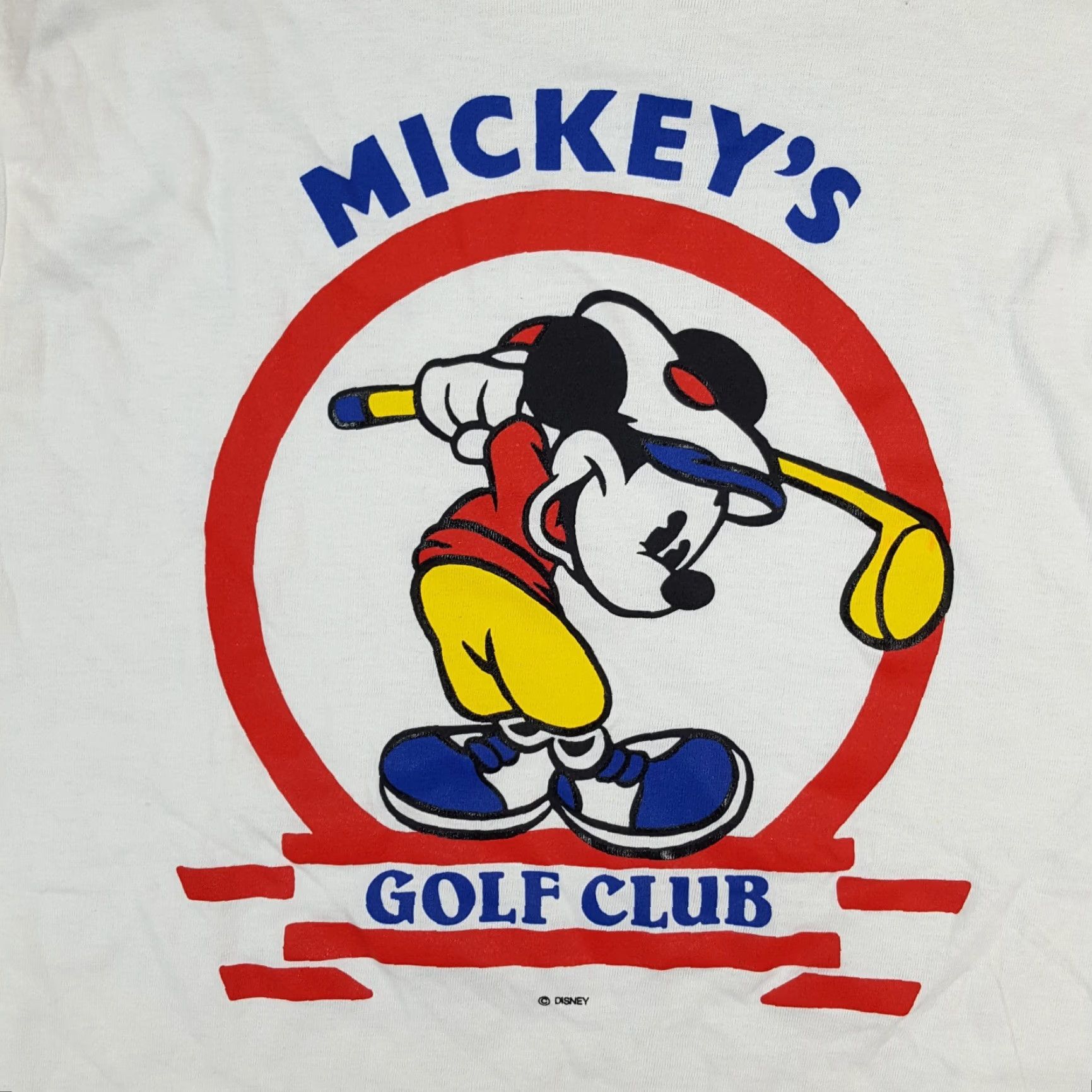 Etro Vintage Mickey Mouse Golf T-Shirt Men Small White Retro 90s Cartoon PGA Preppy Y2K USA Size US S / EU 44-46 / 1 - 2 Thumbnail