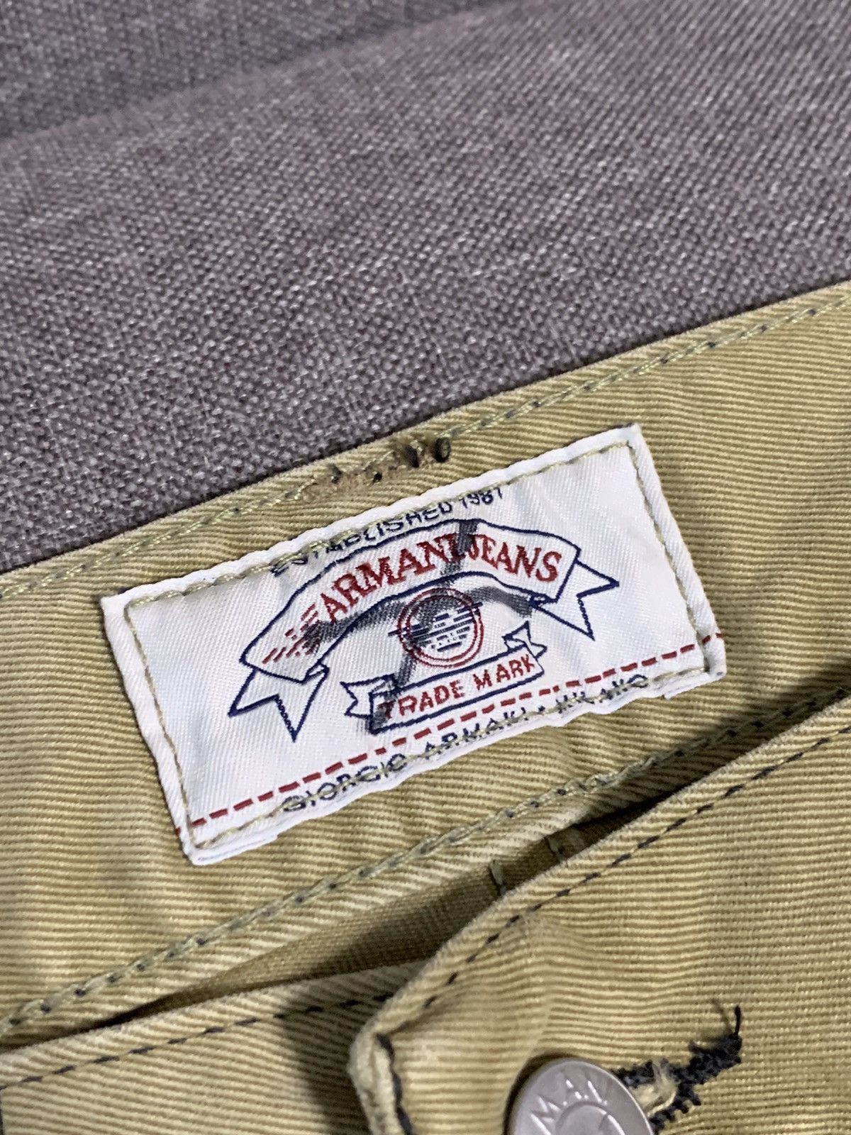 Armani Archive Armani Jeans Wide Baggy Carpenter Work Jeans Size US 34 / EU 50 - 3 Thumbnail