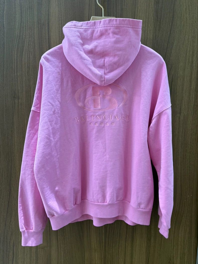Balenciaga Balenciaga Pink Hooded Sweatshirt - dmc Size US XL / EU 56 / 4 - 1 Thumbnail