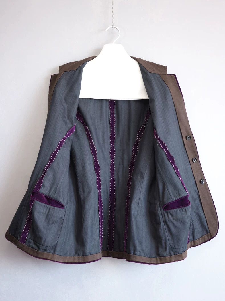 Yohji Yamamoto Yohji Yamamoto97SS reversible velour jacket 2503-Nextarrow Size US S / EU 44-46 / 1 - 4 Thumbnail