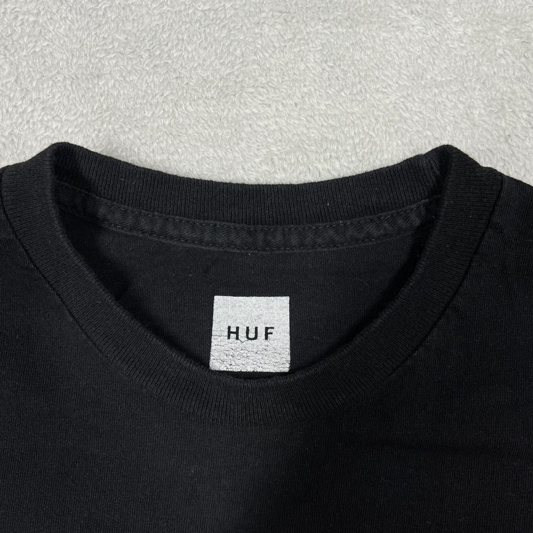 Huf HUF T-Shirt Mens Medium Black Last Resort Motel Graphic Tee Neon Print EUC Short Sleeve Crew Neck Logo Vintage No 0 Size US M / EU 48-50 / 2 - 6 Thumbnail