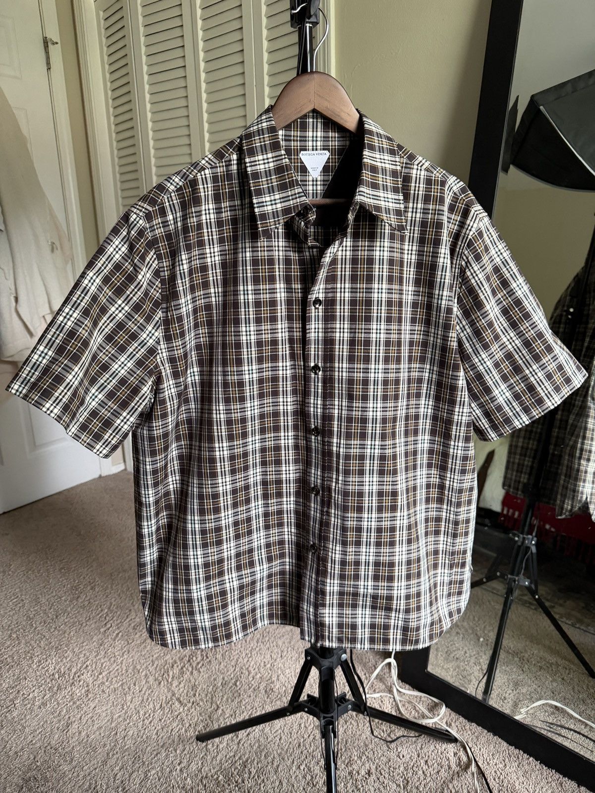 Bottega Veneta Bottega Veneta check cotton shirt AW 24 Size US L / EU 52-54 / 3 - 1 Thumbnail