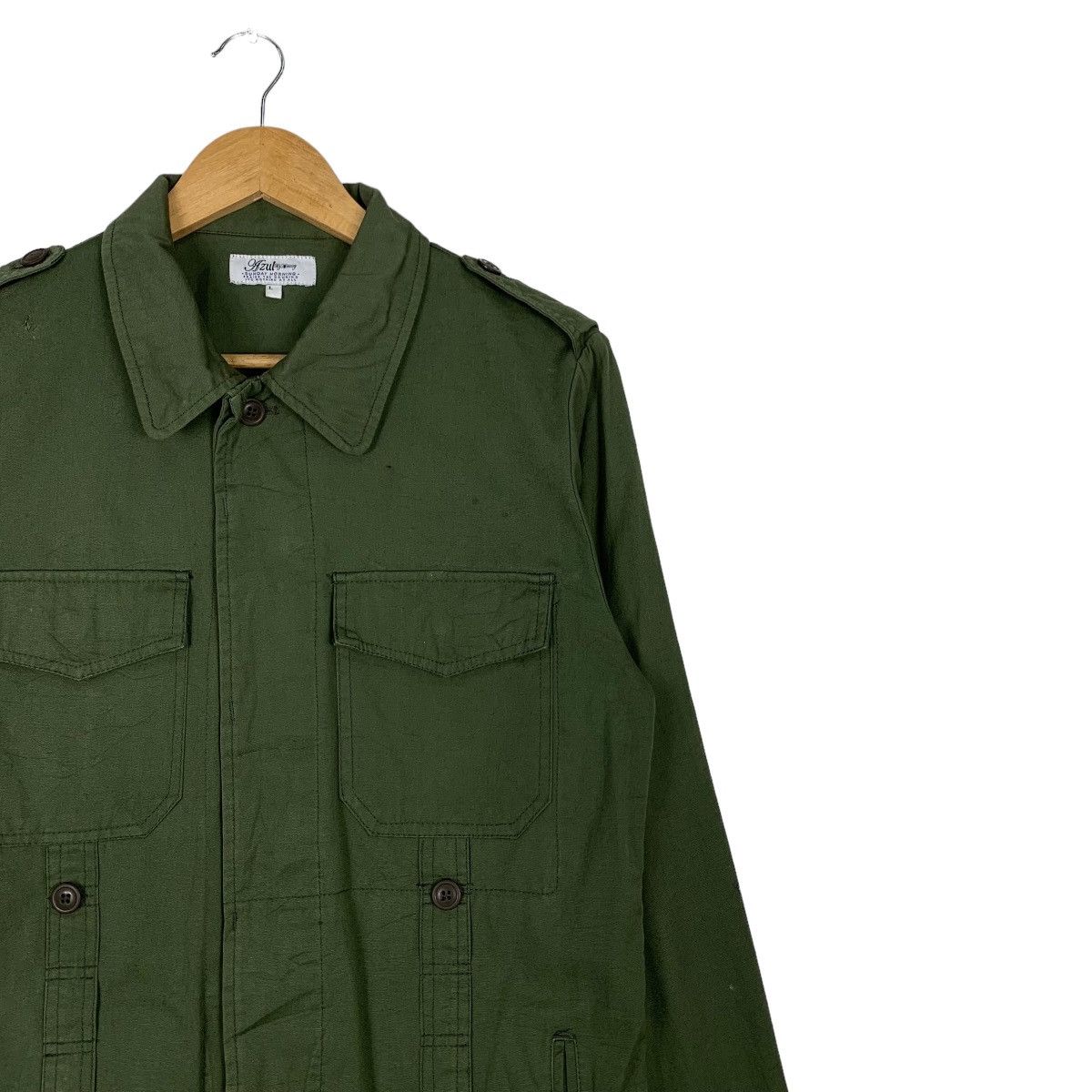 MOUSSY AZUL by Moussy Army Green Jacket #1042-C47 Size US L / EU 52-54 / 3 - 5 Thumbnail