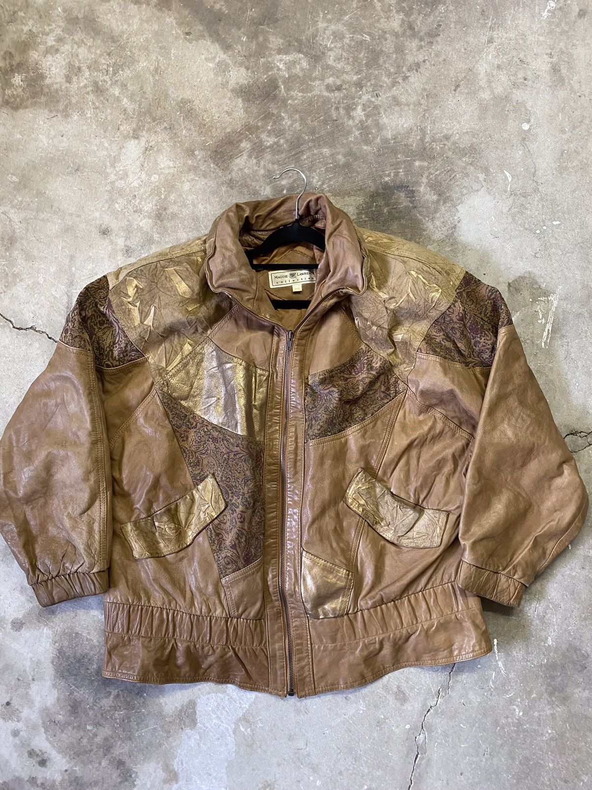 Other Leather bomber jacket paired with free Burberry scarf Size L / US 10 / IT 46 - 2 Thumbnail