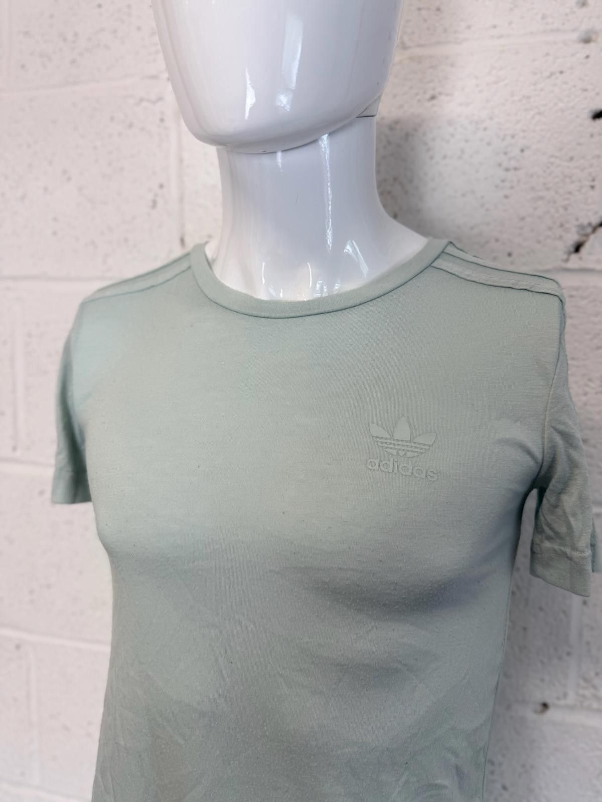 Adidas Adidas Mint Green Lightweight T-Shirt Womens Size 6 Size XS / US 0-2 / IT 36-38 - 2 Thumbnail