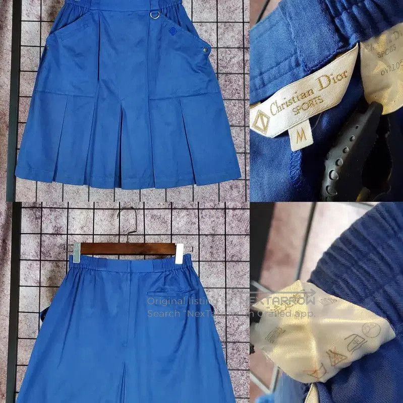 Dior Dior Summer Blue Pleated Skirt for Women . Size 23" - 1 Thumbnail