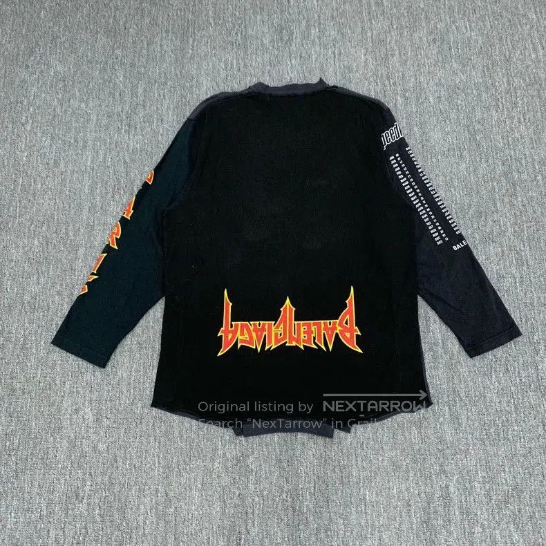 Balenciaga Balenciaga Black Inverted Logo Longsleeve. Size US S / EU 44-46 / 1 - 2 Thumbnail