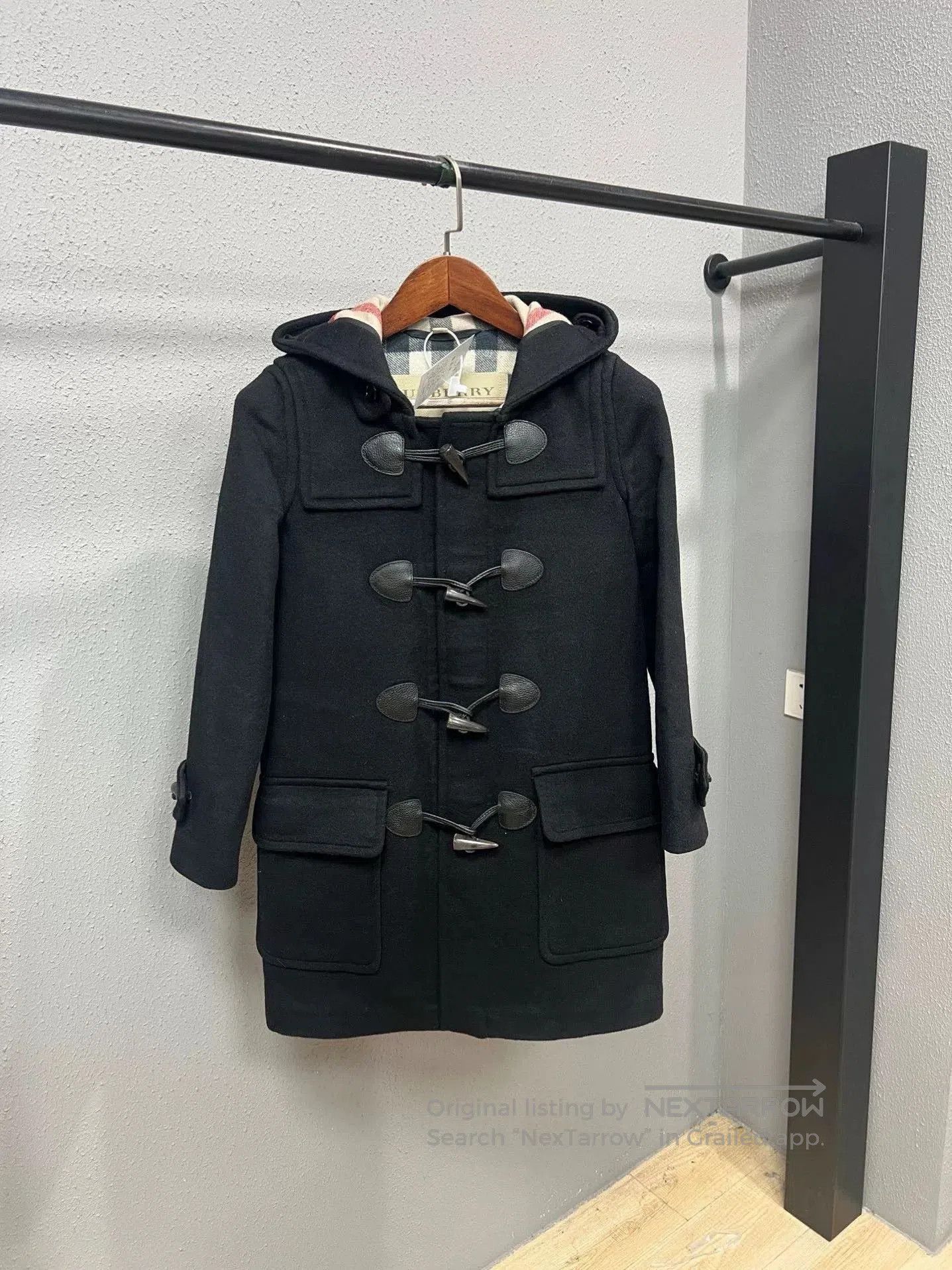 Burberry black burberry toggle coat with hood. Size XS / US 0-2 / IT 36-38 - 1 Thumbnail