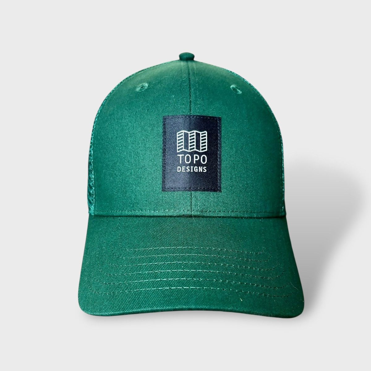 Topo Designs Topo Designs Mens Twill Green Trucker Hat Sz OS Size ONE SIZE - 4 Thumbnail