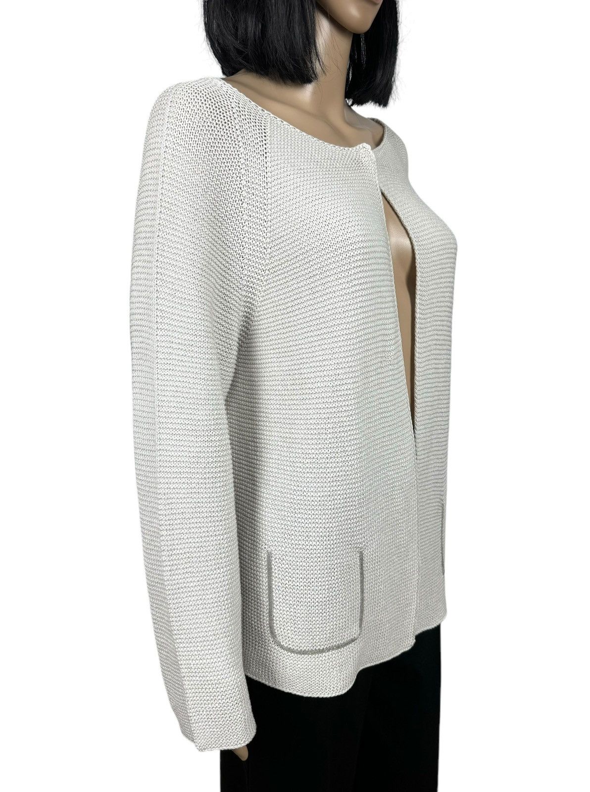 Fabiana Filippi Fabiana Filippi Knit Cotton Jacket Made In Italy size L Size L / US 10 / IT 46 - 3 Thumbnail