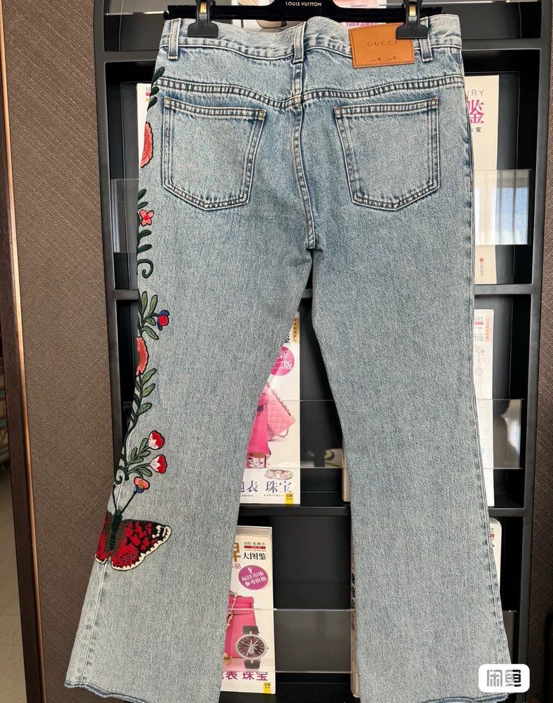 Gucci Gucci Lace embroidered jeans 2503-Nextarrow Size 27" / US 4 / IT 40 - 2 Thumbnail