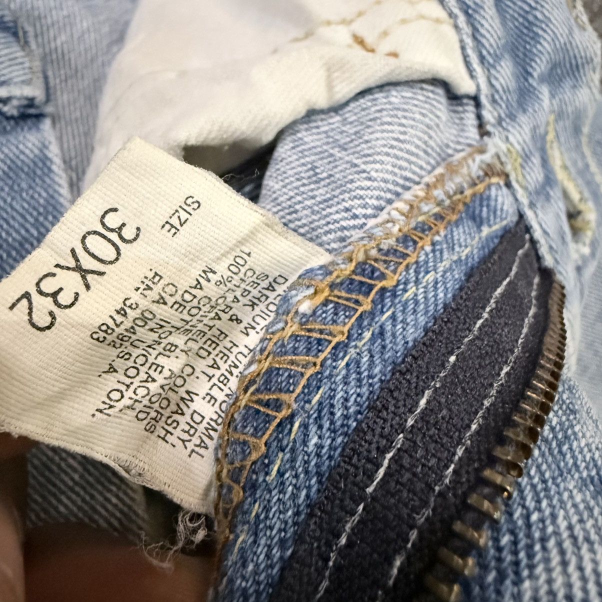 Vintage 🇺🇸 Early 80s Lee Distressed Faded Wash Aging Denim Made Usa Size US 30 / EU 46 - 17 Thumbnail