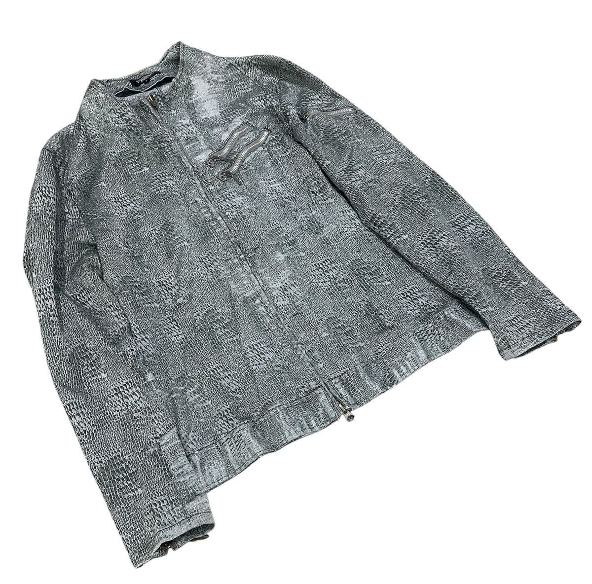 Tornado Mart Tornado Mart Crocodile Pattern Design Riders Blouson Jacket Size US L / EU 52-54 / 3 - 4 Thumbnail