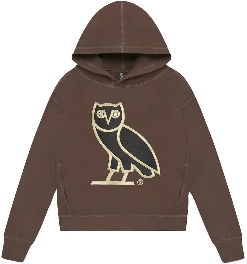 October's Very Own OVO Havana Brown Classic OG Owl Embroidered Hoodie - Woman M Size M / US 6-8 / IT 42-44 - 1 Thumbnail