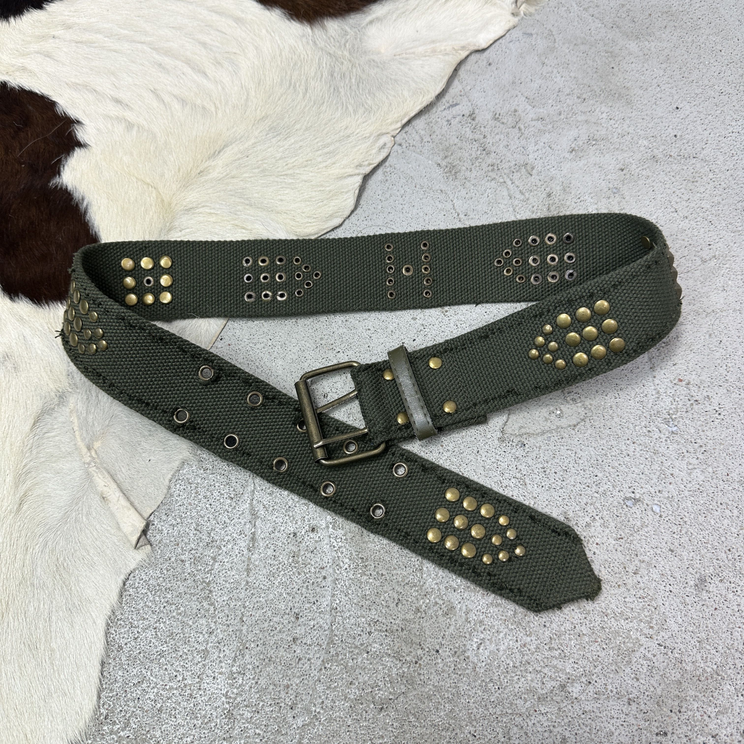 Vintage Vintage Grunge Opium Studded Belt Y2K Size ONE SIZE - 2 Thumbnail