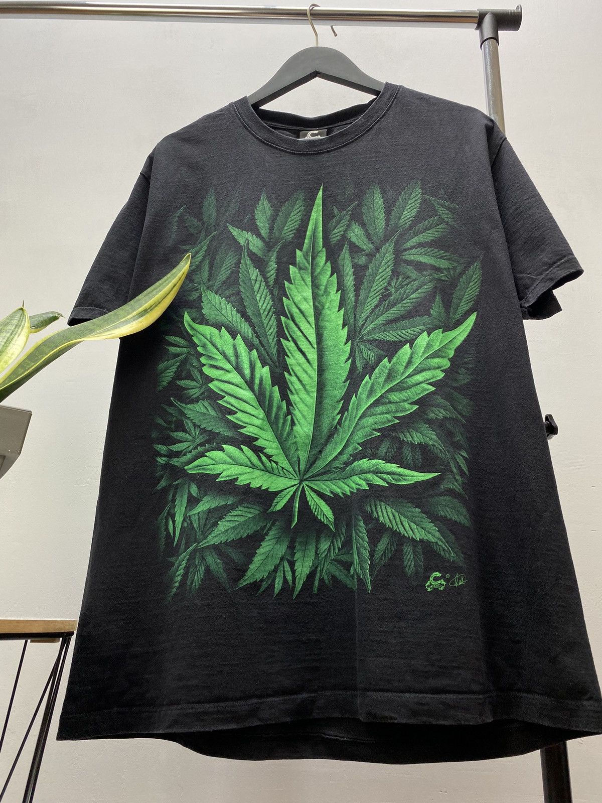 Band Tees × Vintage Caballo Vintage Rare Cannabis Weed Graphic T- Shirt Size XL Size US XL / EU 56 / 4 - 4 Thumbnail
