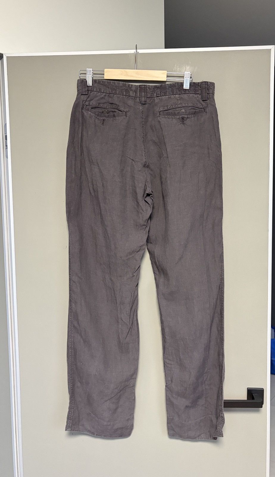 Etro ETRO Linen Brown Relaxed Pants Size US 32 / EU 48 - 4 Thumbnail