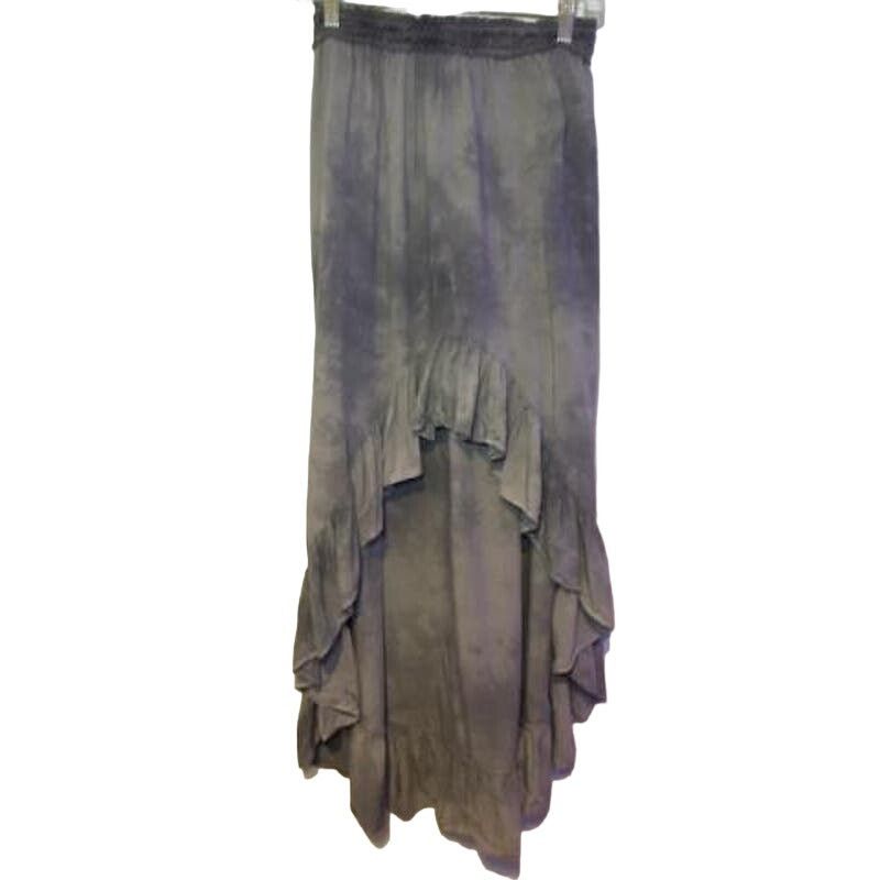 American Eagle Outfitters American Eagle Outfitters Womens Hi Low Ruffle Skirt Gray Size 23" - 1 Thumbnail