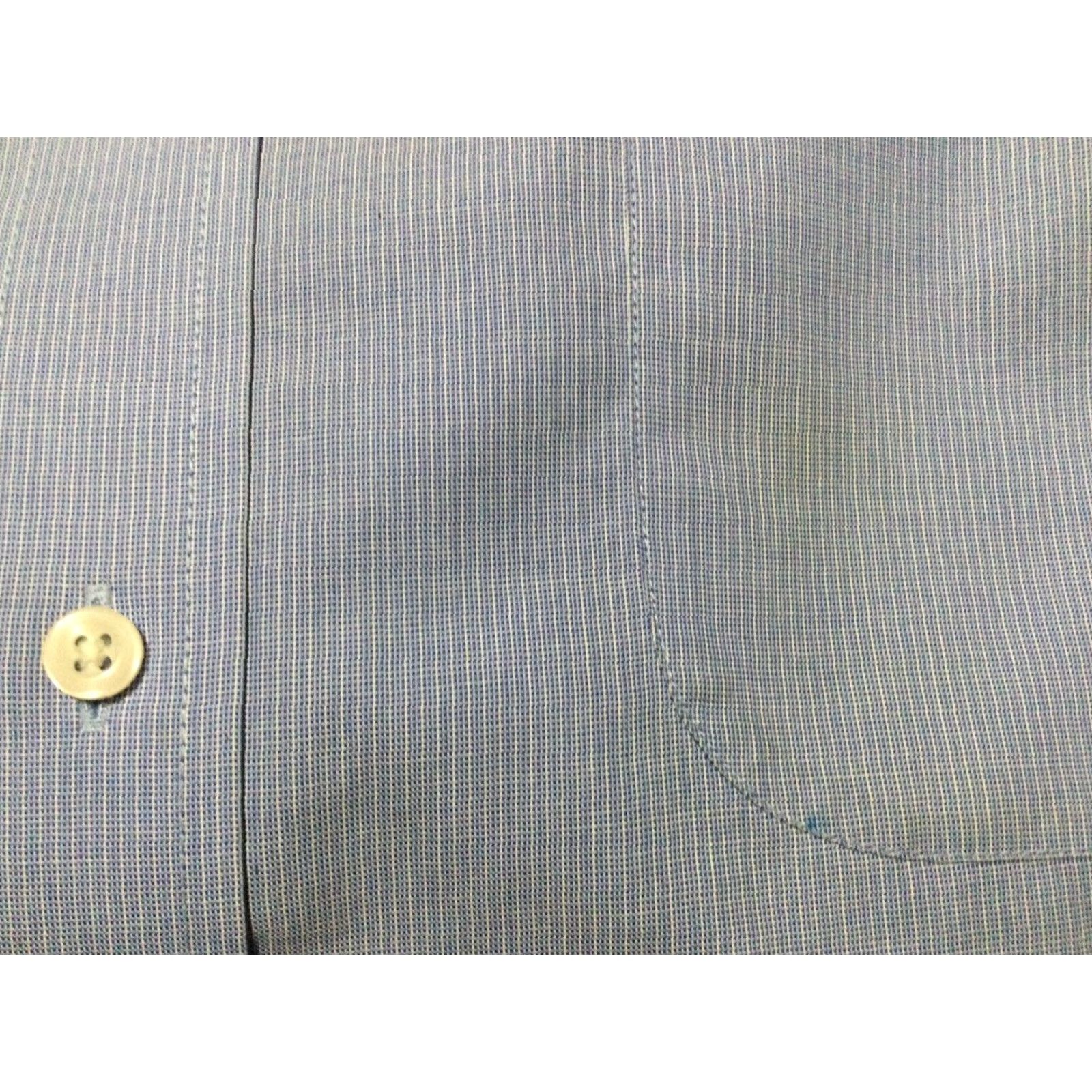 Croft & Barrow Croft & Barrow Classic Fit Non-Iron Dress Shirt 100% Cotton Size 18 Blue Mens Size US XXL / EU 58 / 5 - 4 Thumbnail