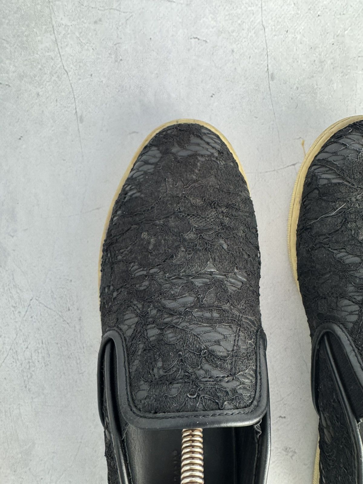 Dolce & Gabbana Dolce & Gabbana Slip-On Sneakers Black Lace size 39 Size US 9 / IT 39 - 6 Thumbnail