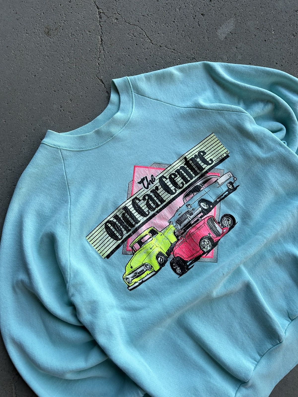 Vintage Vintage 80s Car Centre Sweatshirt Size US L / EU 52-54 / 3 - 2 Thumbnail