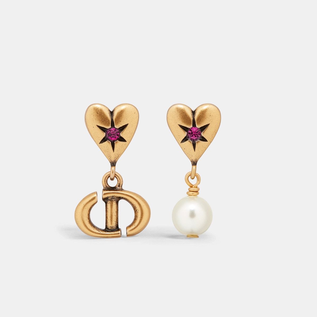 Dior o1bcso1str0126 Size:OS/Lucky Charms Earrings in Golden/White Size ONE SIZE - 3 Thumbnail