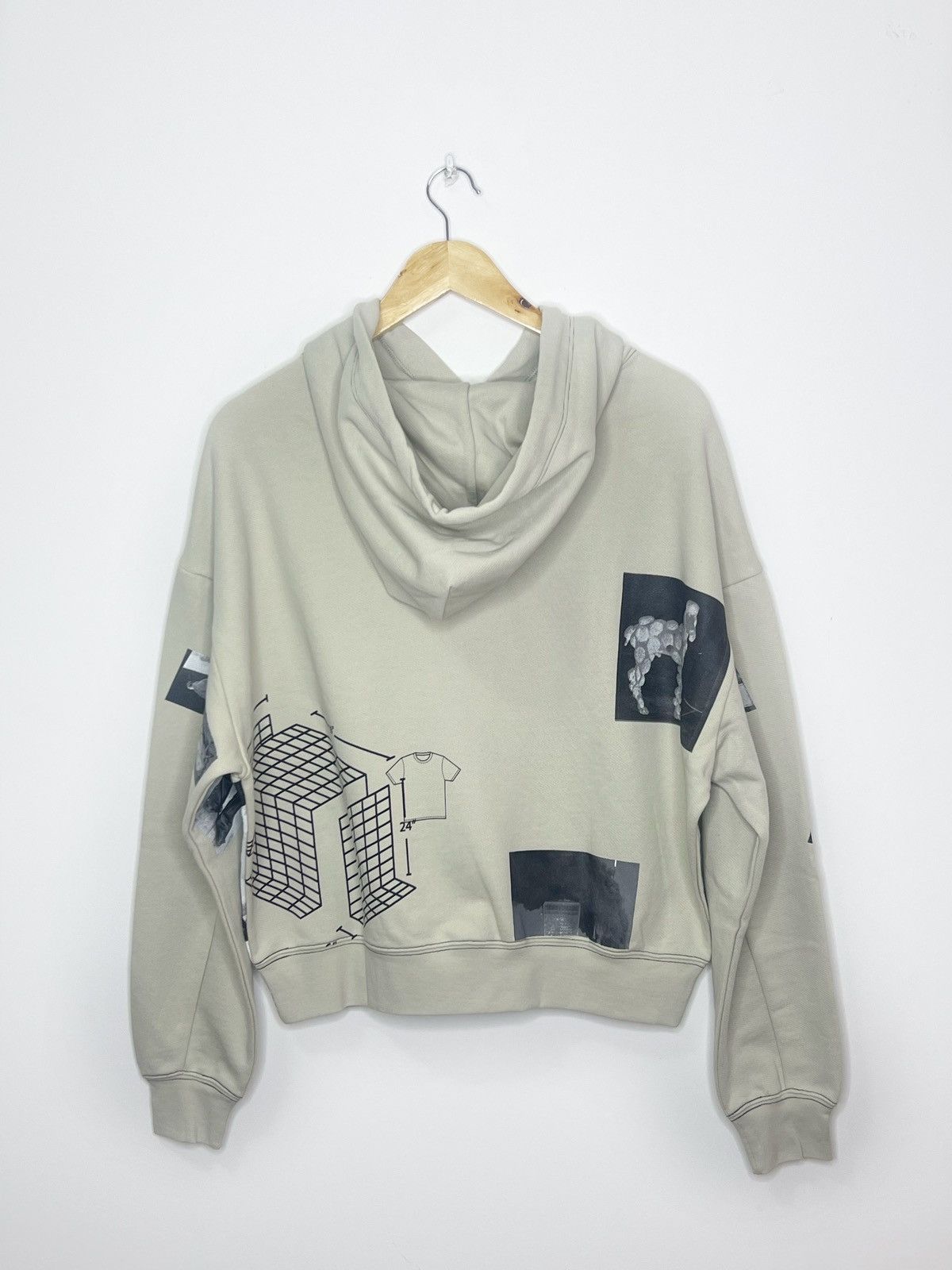 Eckhaus Latta Eckhaus Latta Beige Miscellaneous Hoodie Size US S / EU 44-46 / 1 - 8 Thumbnail