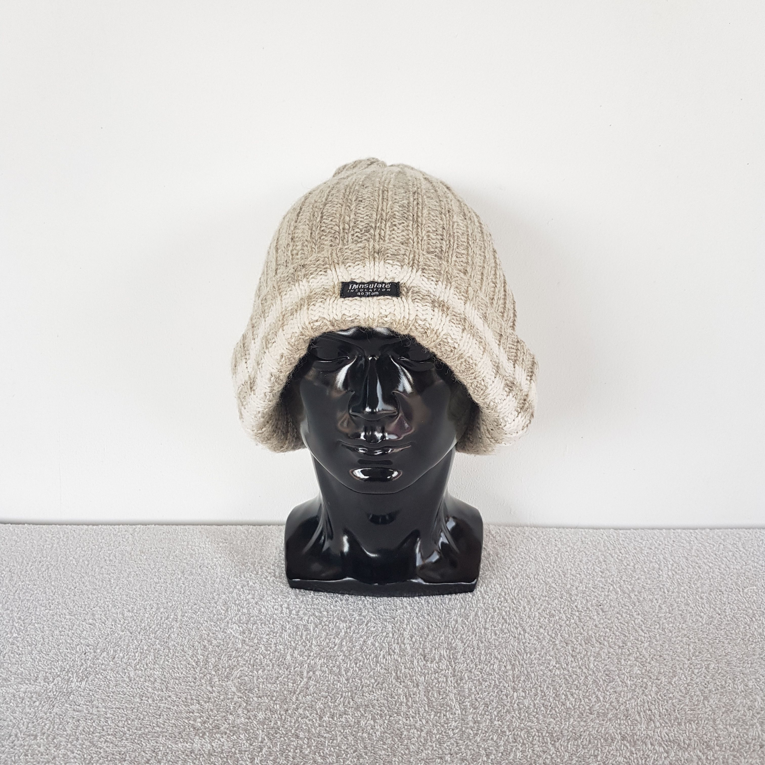 Homespun Knitwear Vintage Thinsulate 3M Insulator Beanie Ribbed Knit Caps Hats Size ONE SIZE - 2 Thumbnail