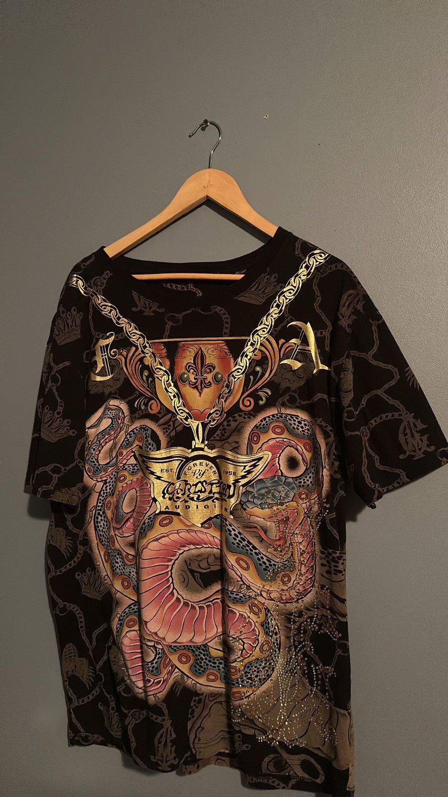 Christian Audigier BLACK T SHIRT Size US XL / EU 56 / 4 - 1 Thumbnail