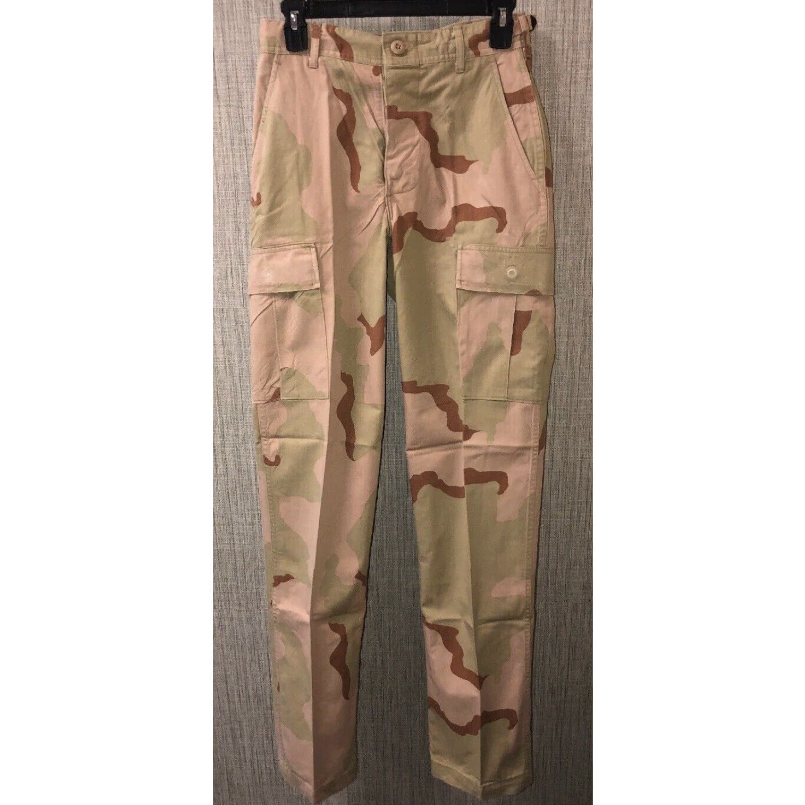 Vintage VINTAGE Mens Beige Camouflage Military Pants Size XS Long Size US 27 - 2 Thumbnail