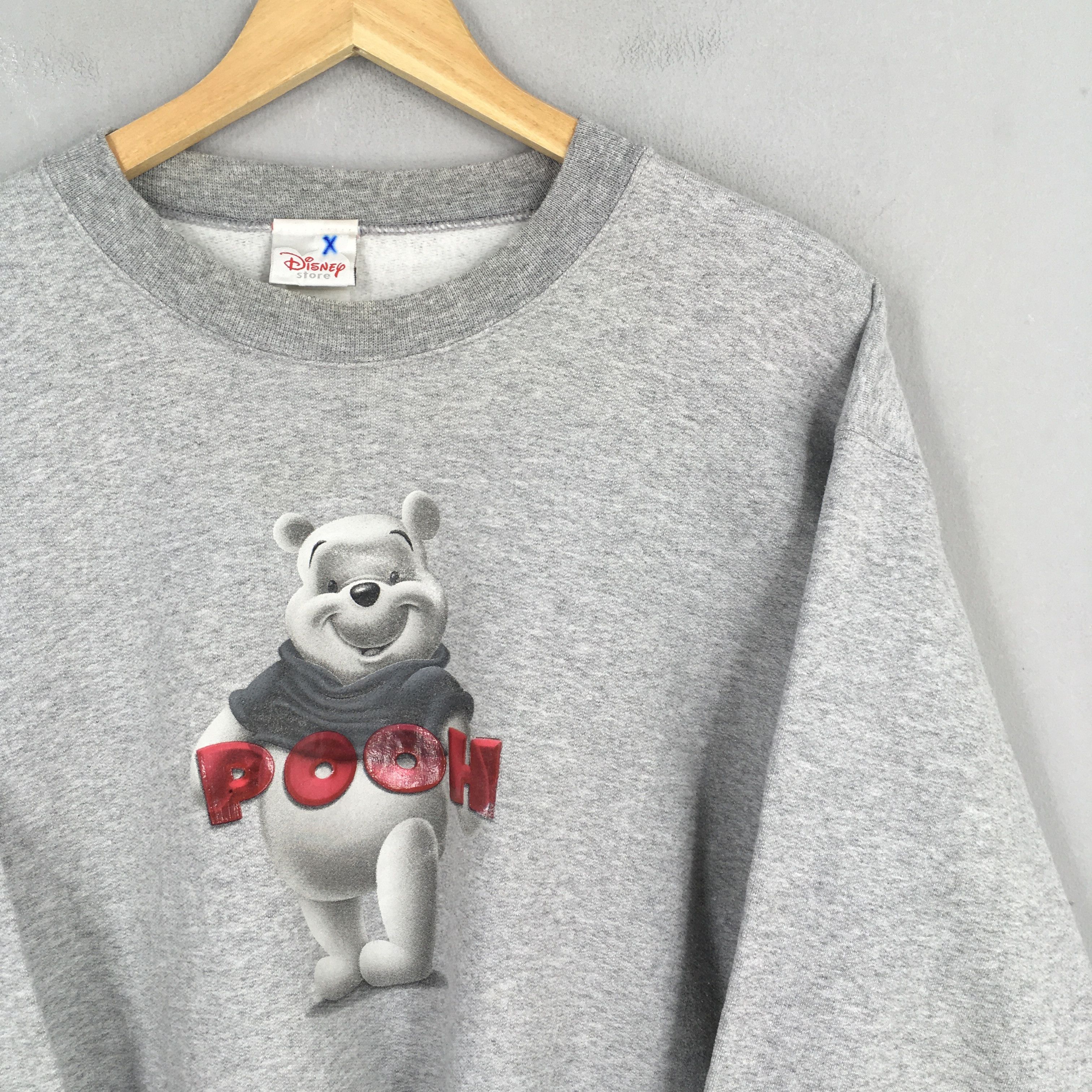 Cartoon Network Vintage Winnie The Pooh Gray Sweatshirt Medium Size US M / EU 48-50 / 2 - 2 Thumbnail