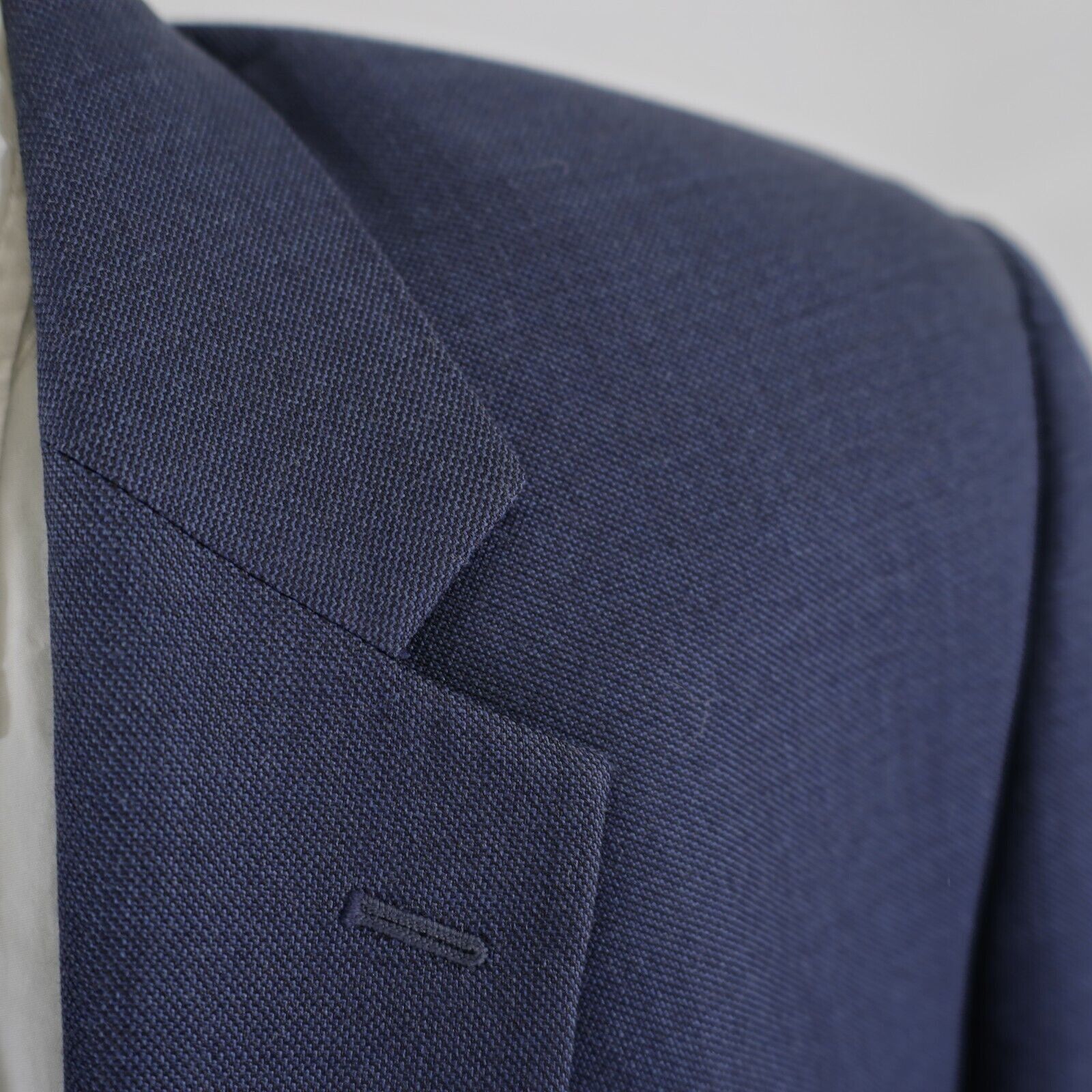 Jos. A. Bank Jos A Bank Wool Blue / Black Sharkskin Blazer 42L / Slim 44 Size 42L - 2 Thumbnail