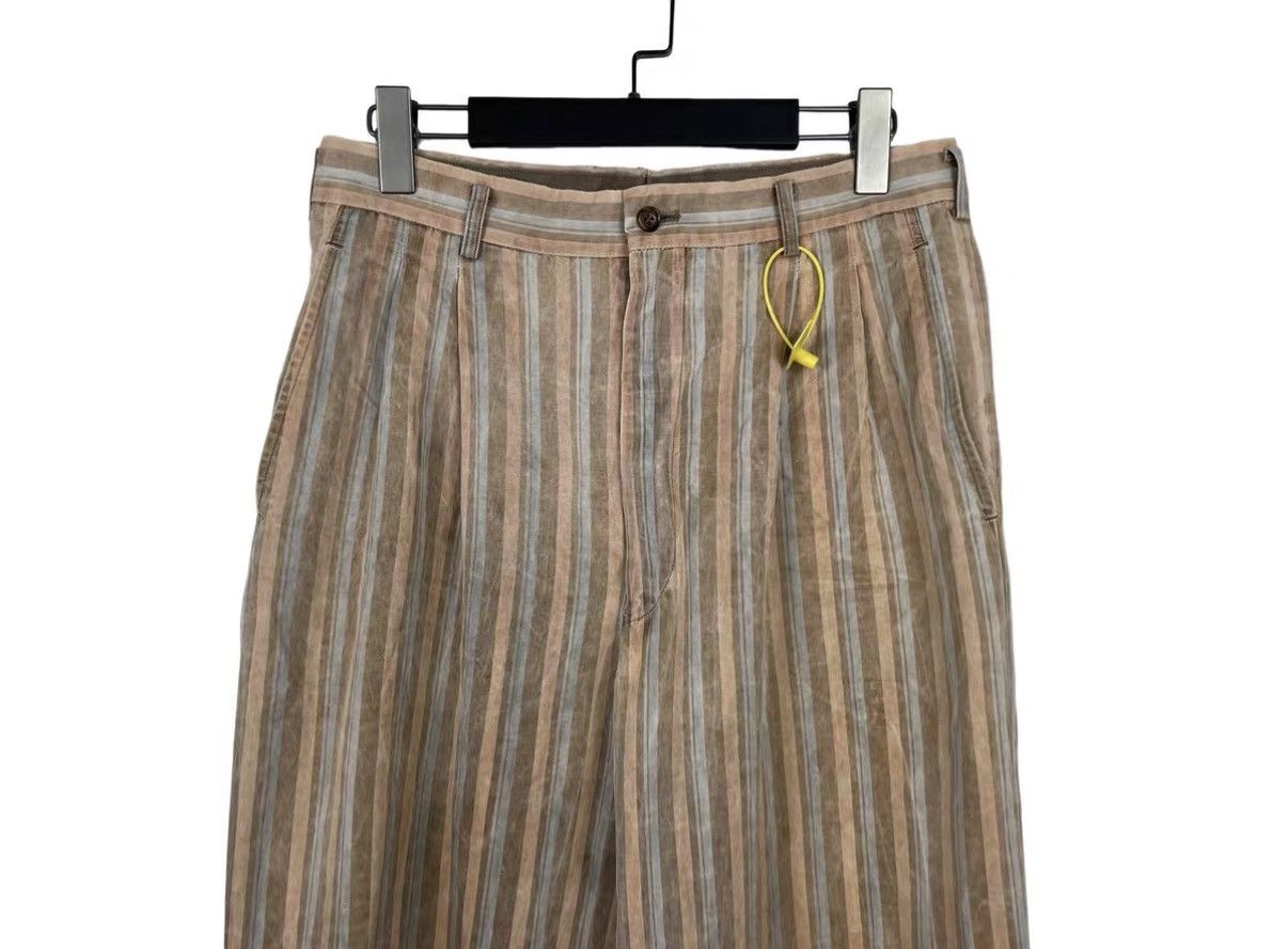 Comme des Garcons Comme des Garçons CdG Faded Stripe Wide-Leg Pants J31 Size US 32 / EU 48 - 3 Thumbnail