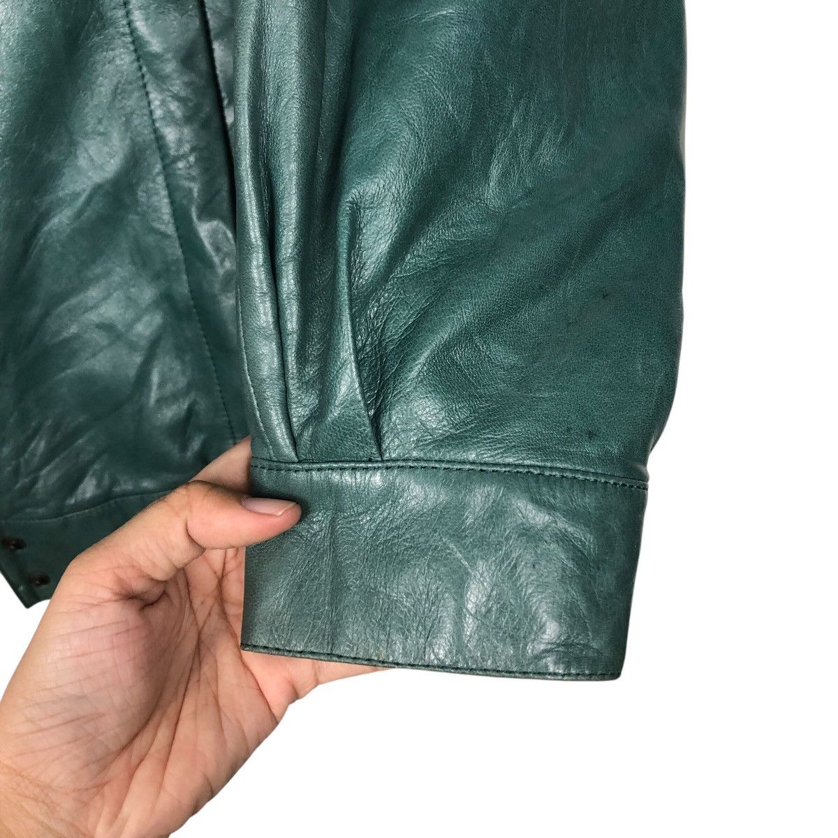 Japanese Brand 📌Vintage Biker Bomber Leather Jacket Cizenne Issey Miyake Size US M / EU 48-50 / 2 - 16 Thumbnail