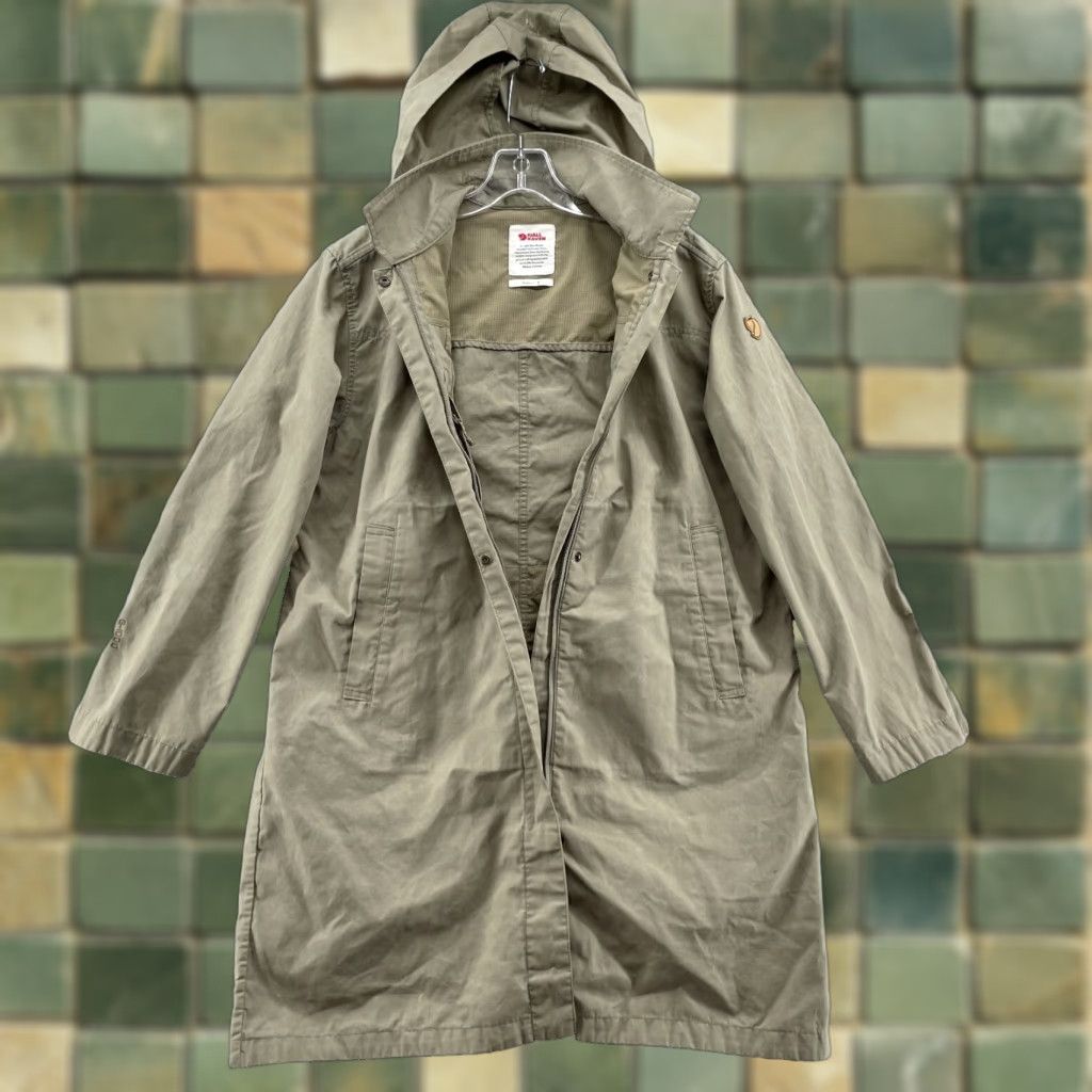 FJÄLLRÄVEN G-1000 Jacket Women Small Ripstop Canvas Parka Outdoor